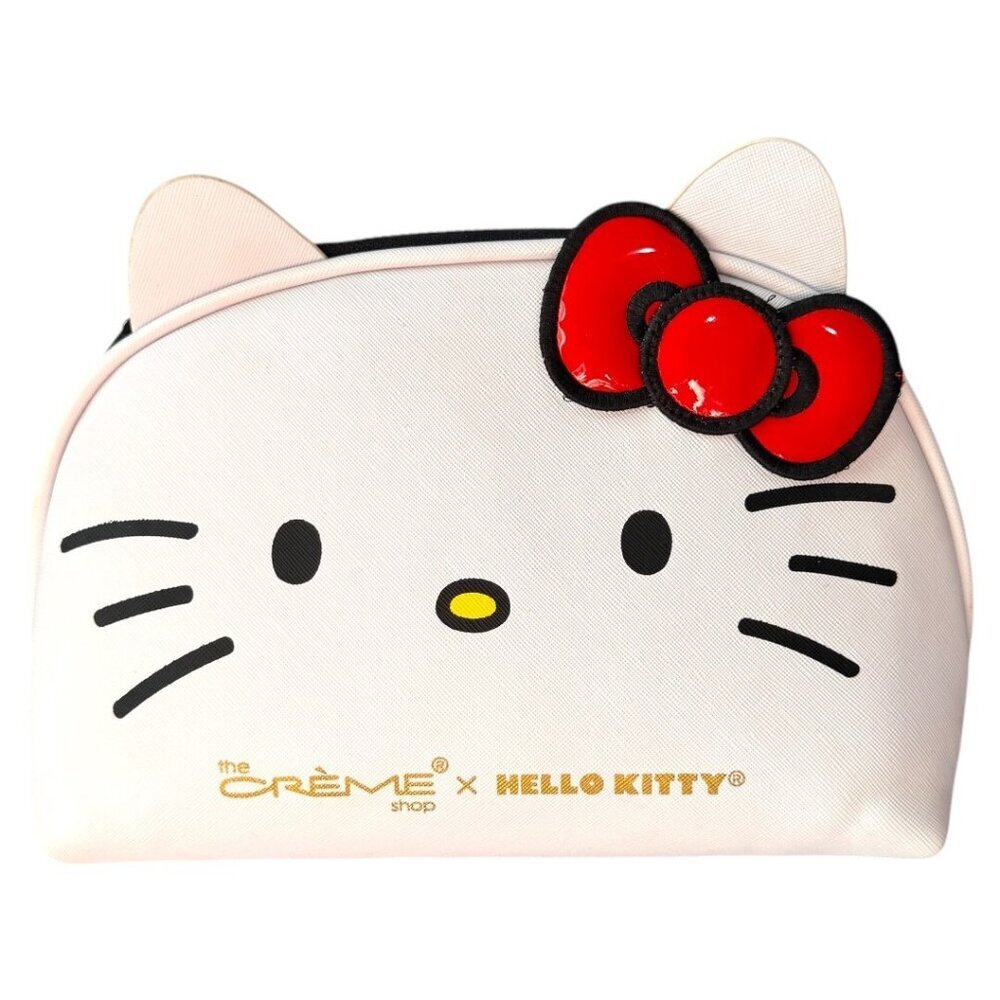 HELLO KITTY‎ SANRIO x The Crème Shop Large White Cosmetic Bag